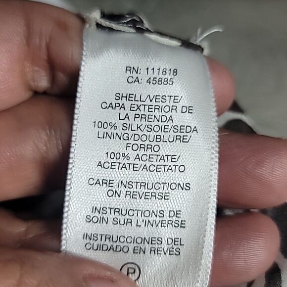 Michael Kors Silk Animal Print Semi Sheer Dress Size M - Picture 9 of 9